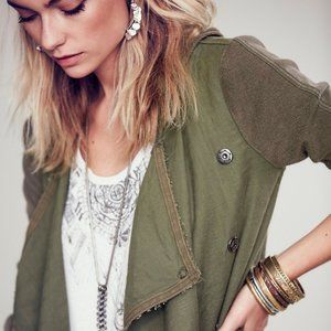 Drippy Linen Army Jacket